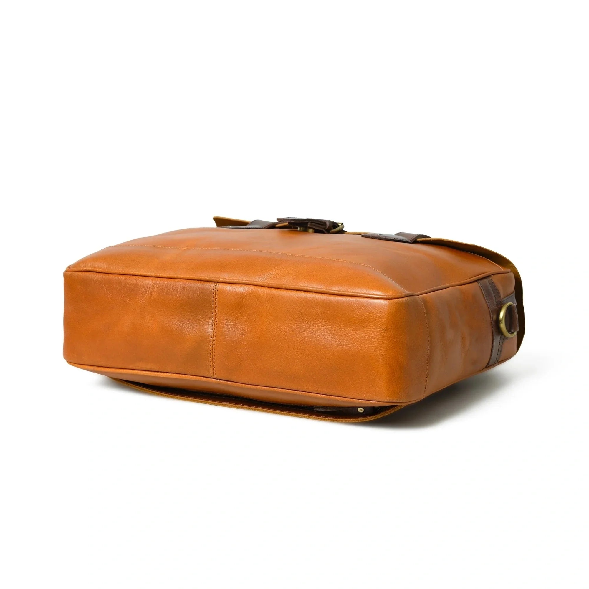 Light Brown Leather Briefcase