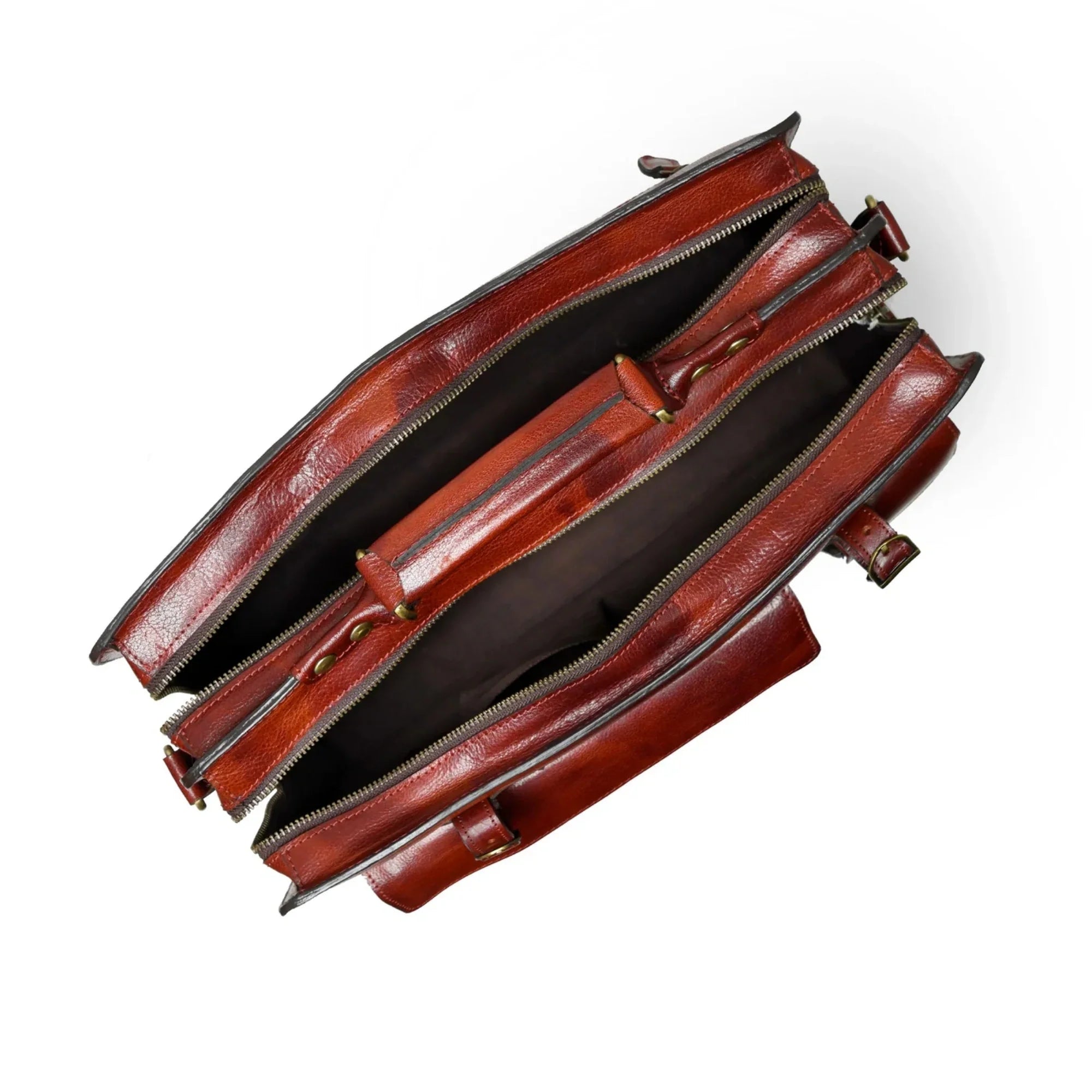 Tann Brown Leather Briefcase
