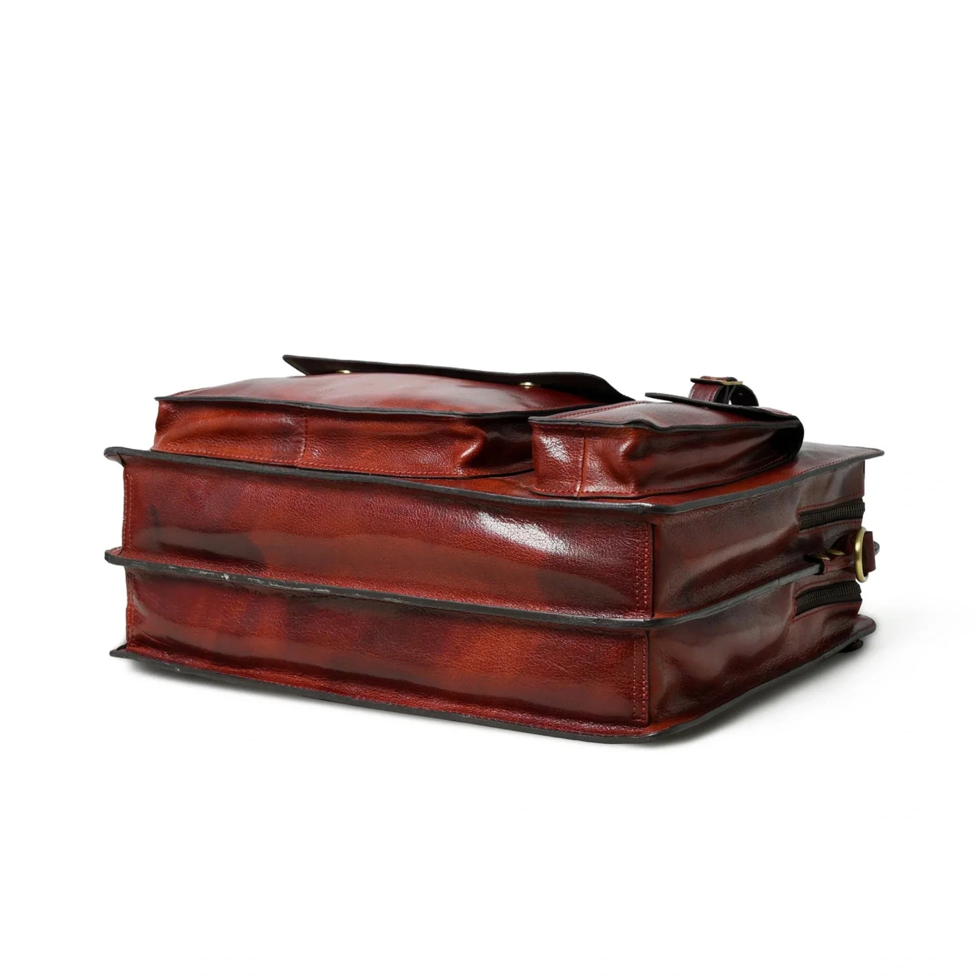 Tann Brown Leather Briefcase