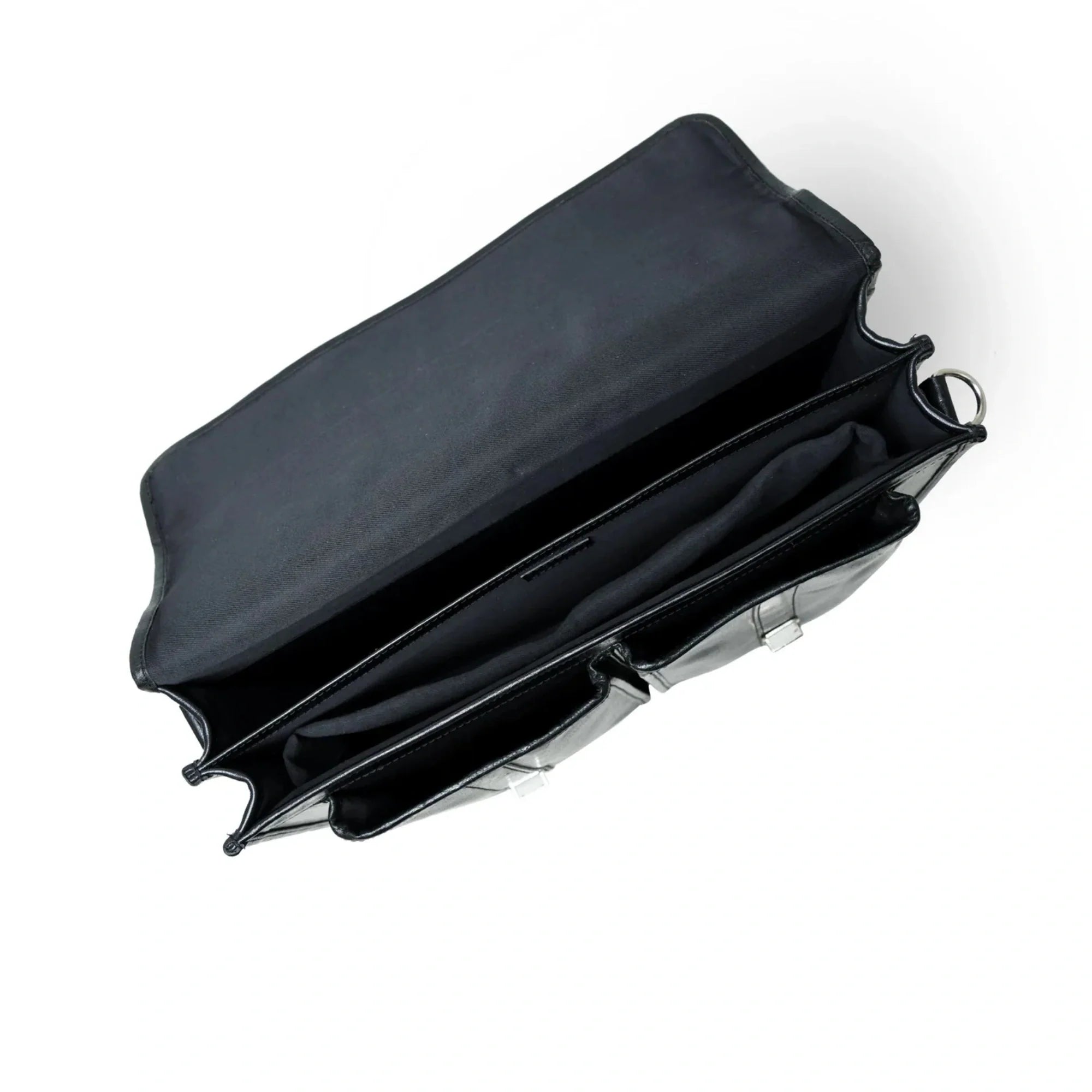 Baylor Black Leather Briefcase