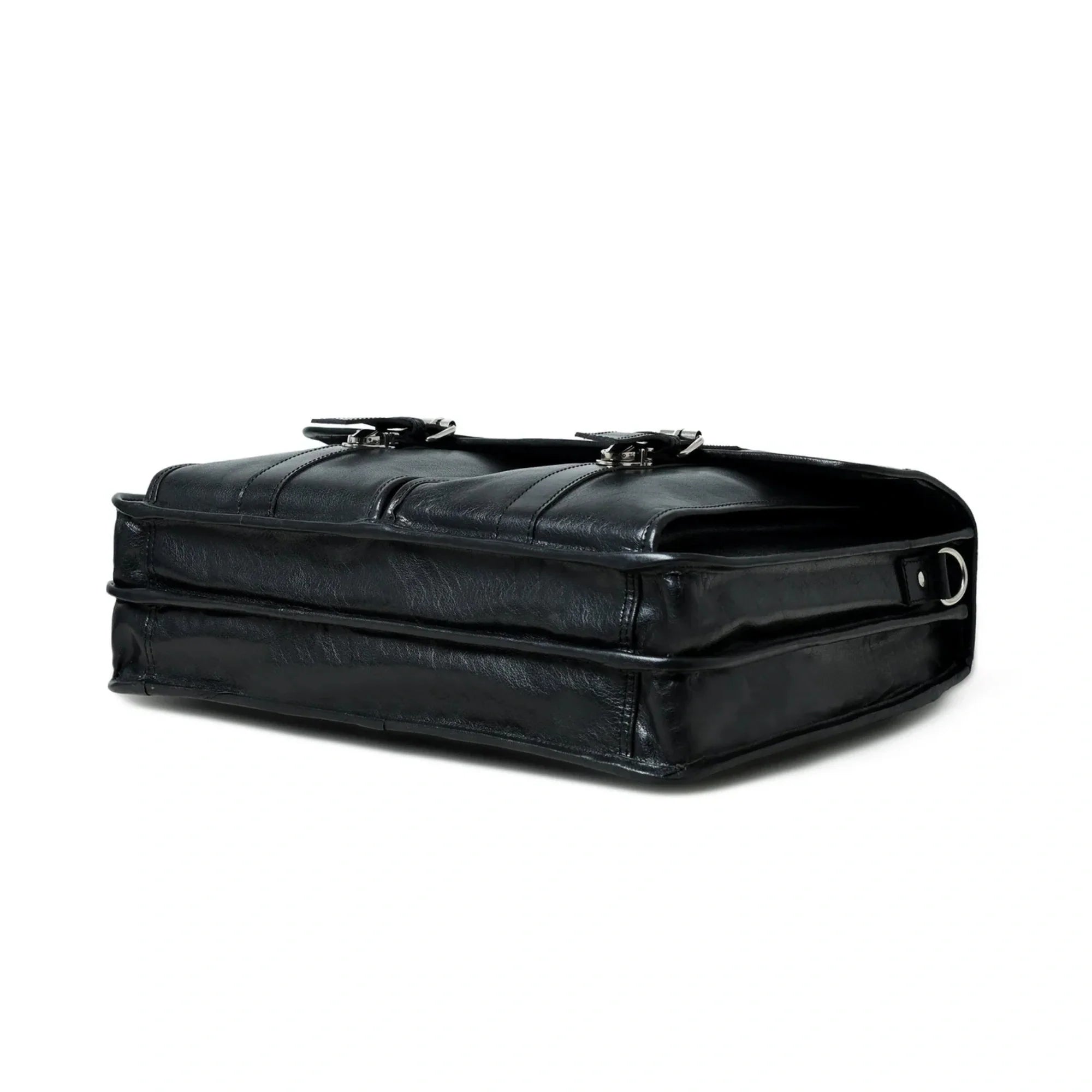 Baylor Black Leather Briefcase