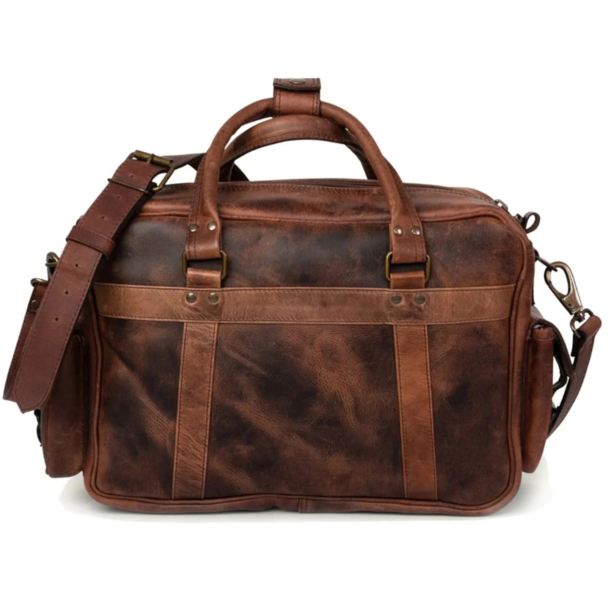 Brown Full Grain Leather Briefcase