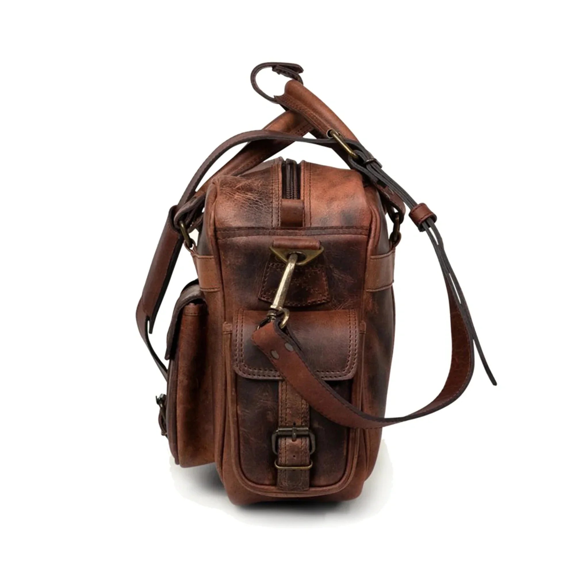 Brown Full Grain Leather Briefcase