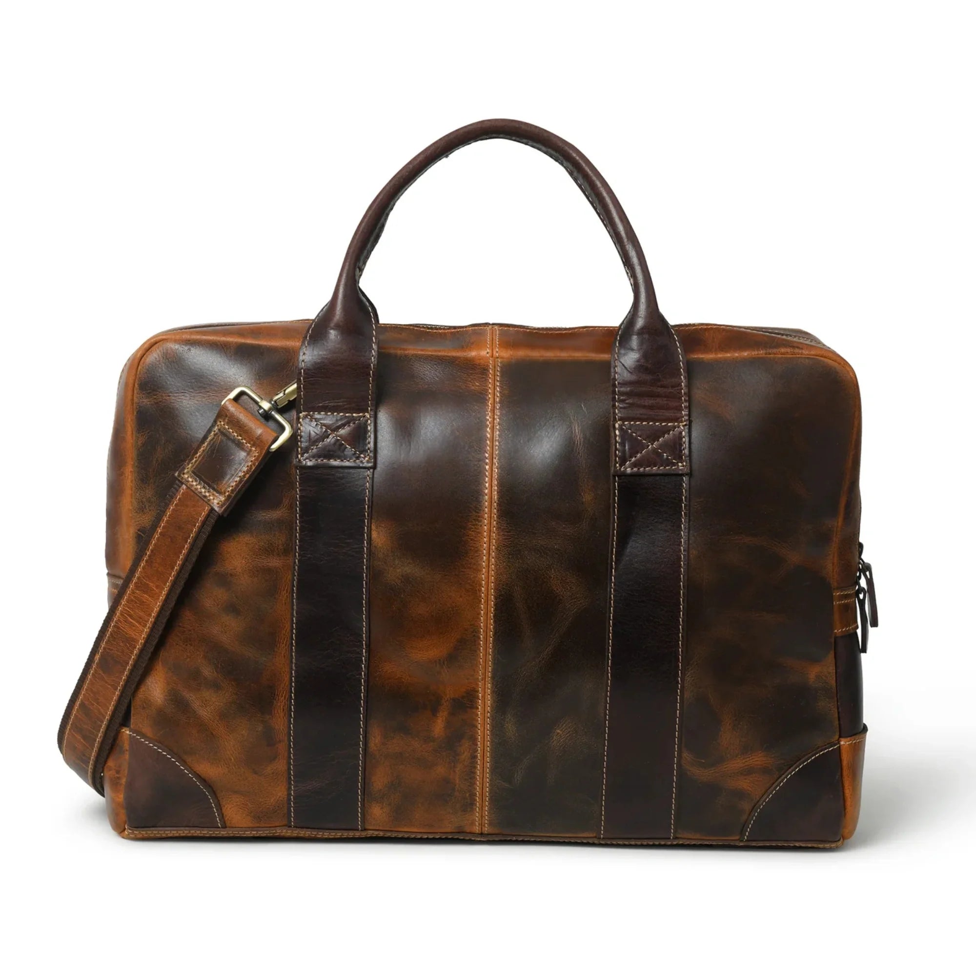 Colby Full grain Leather Briefcase - Brown