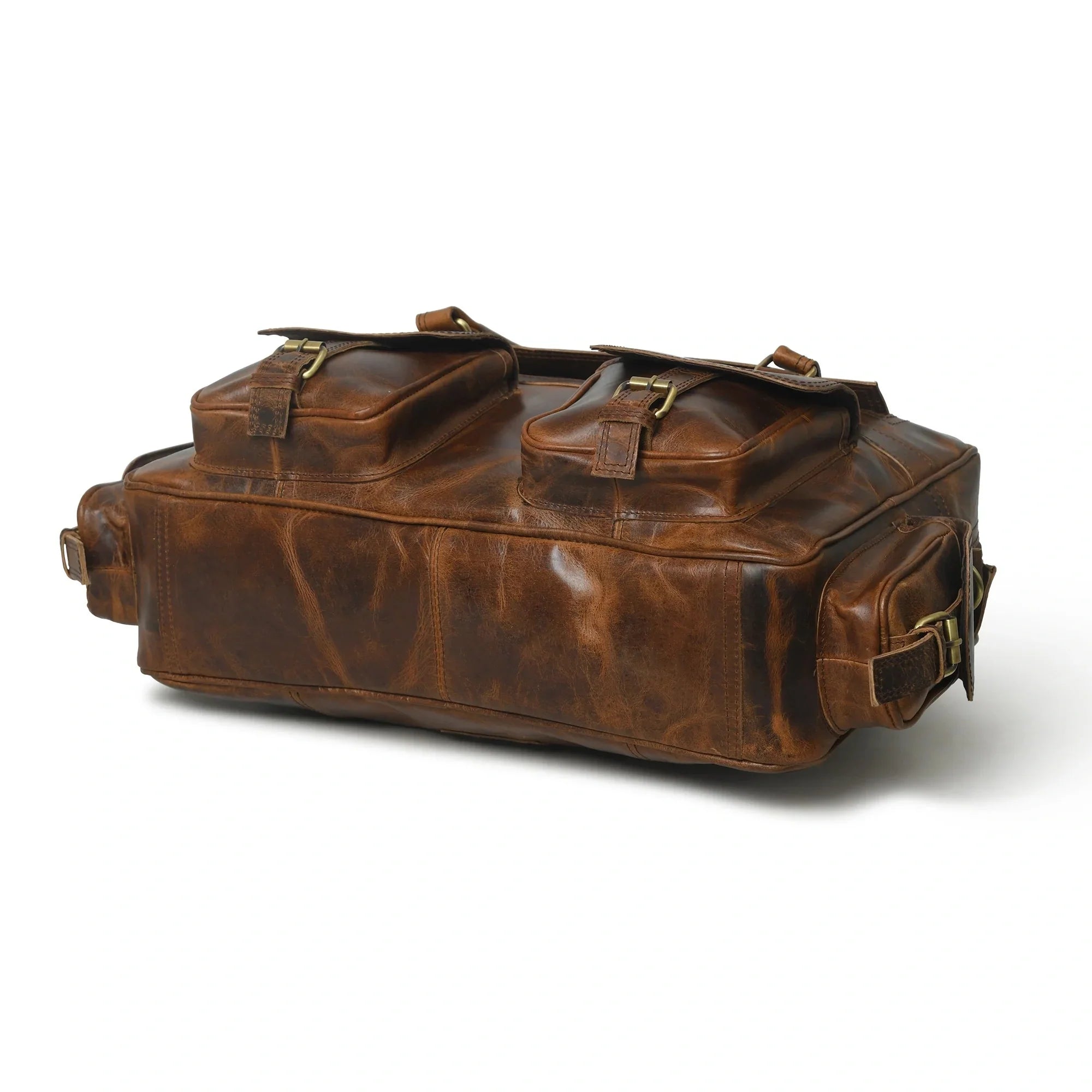 Aster Full Grain Leather Travel Briefcase