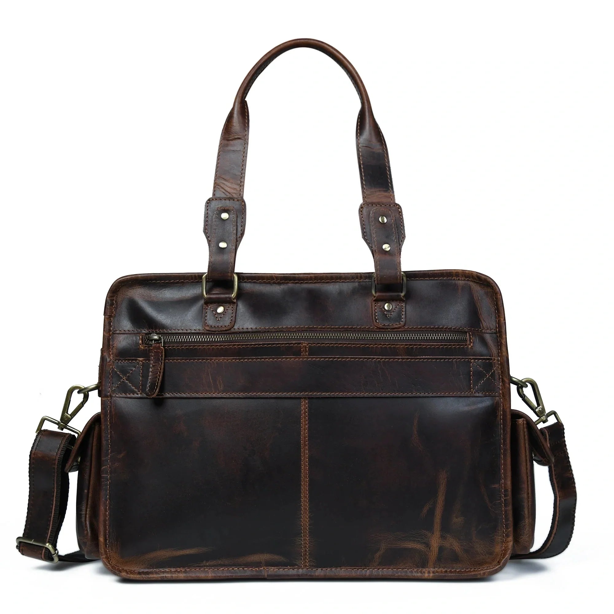 Nolan Buffalo Leather Briefcase