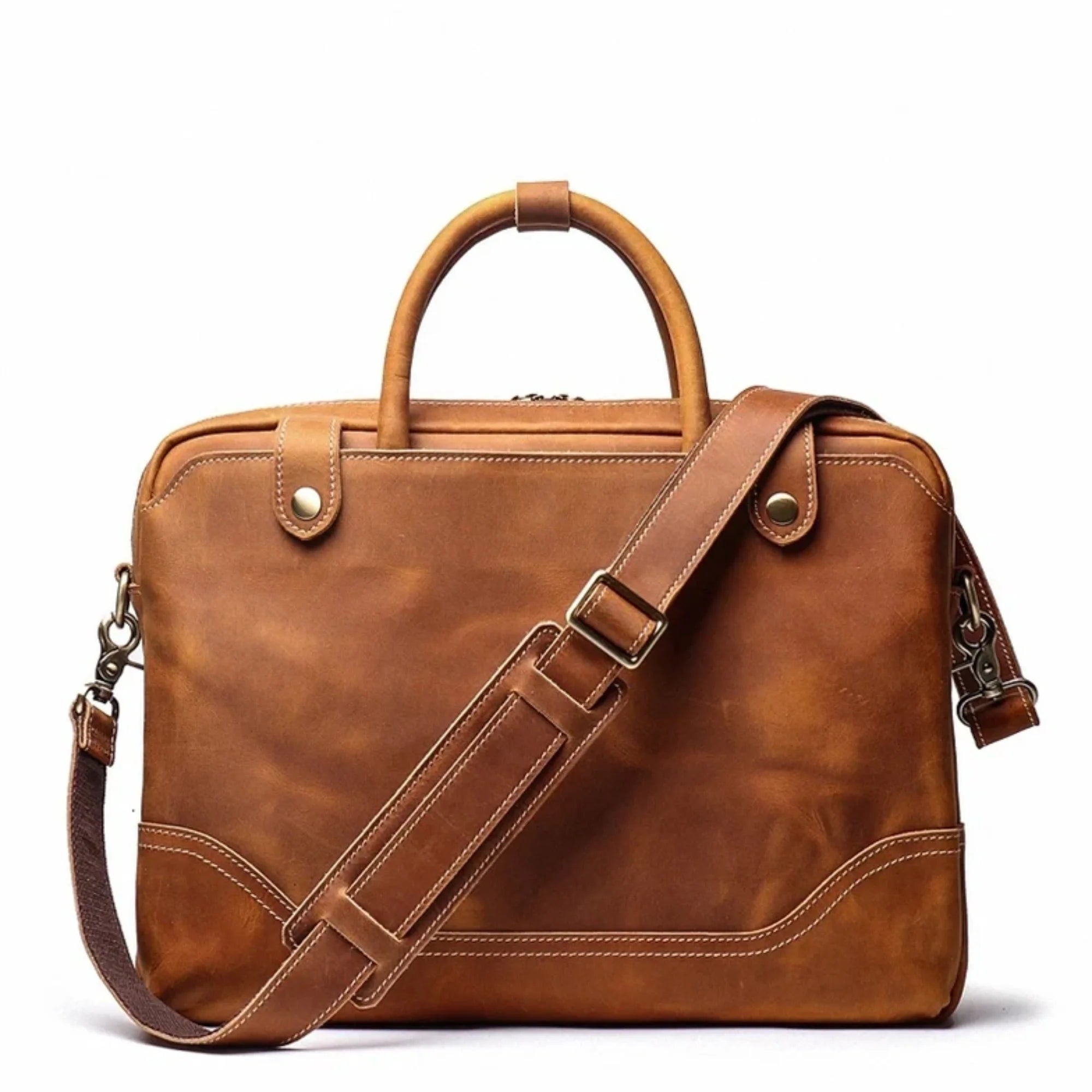 Regular Full Grain Leather Office Briefcase