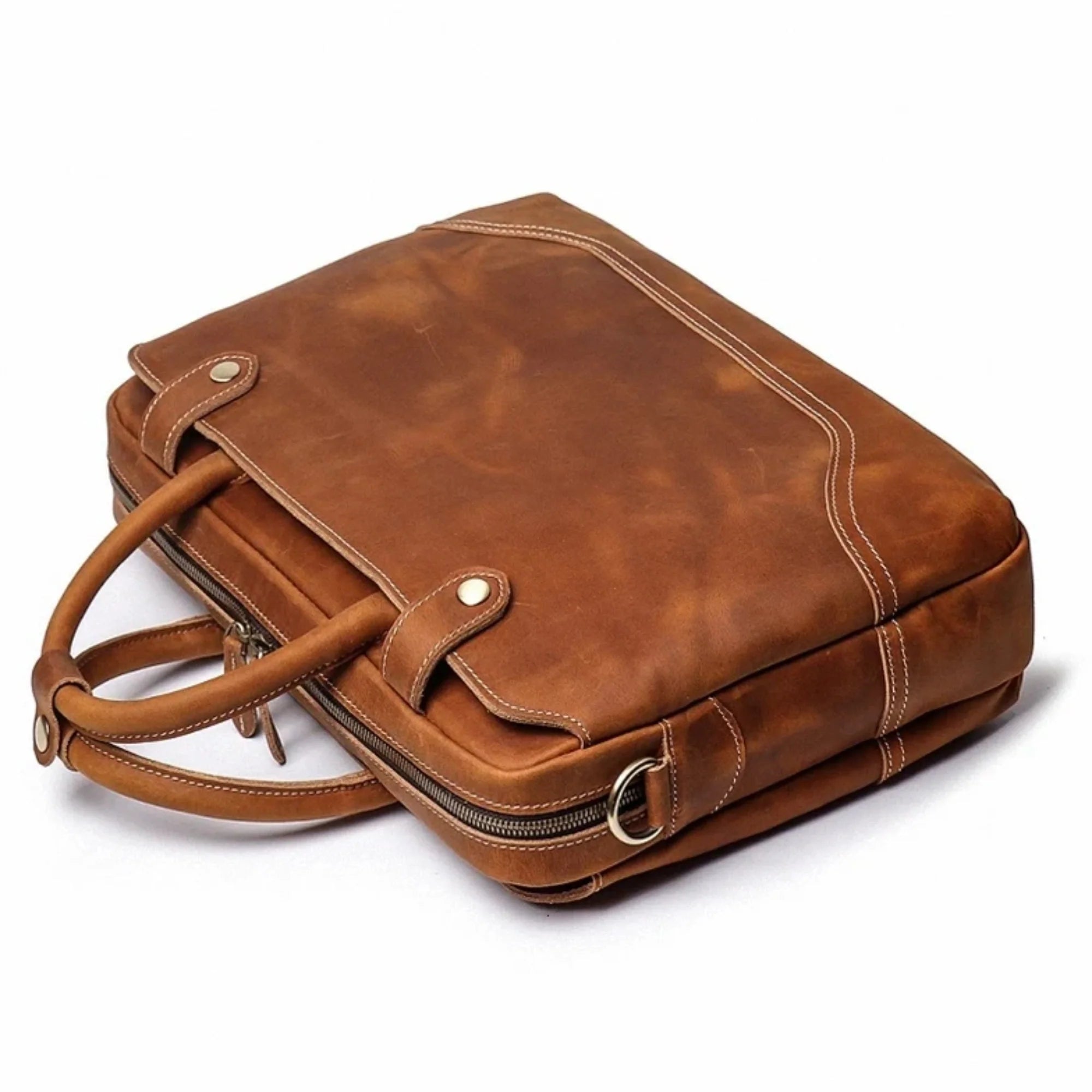 Regular Full Grain Leather Office Briefcase
