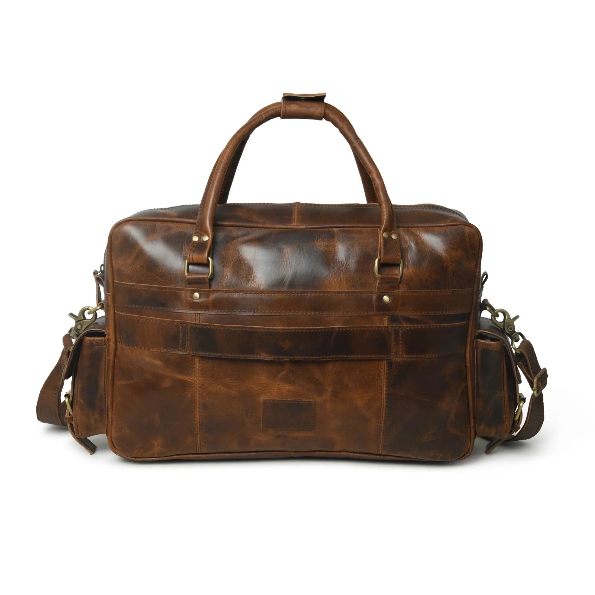 Aster Full Grain Leather Travel Briefcase