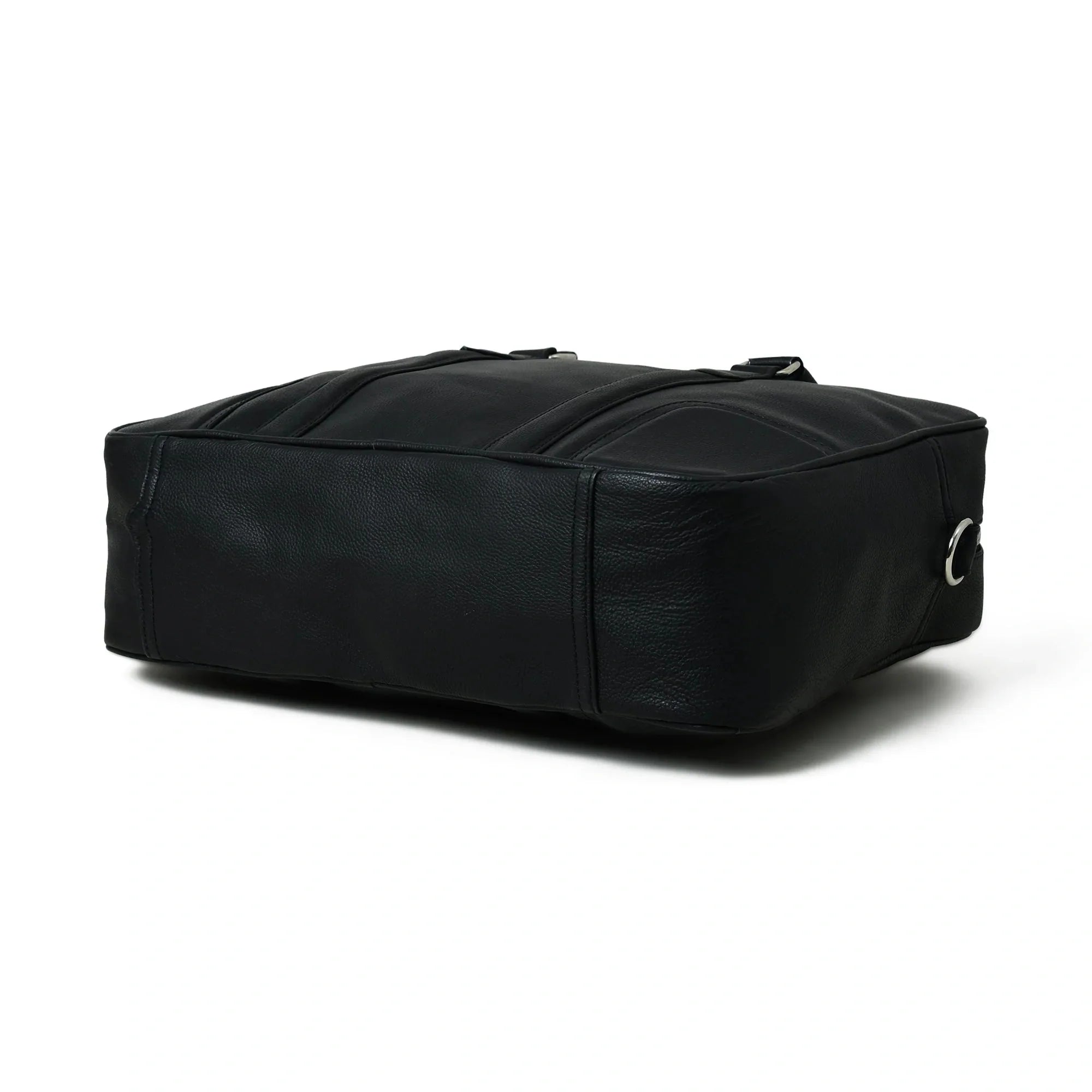 Royal Black Leather Briefcase