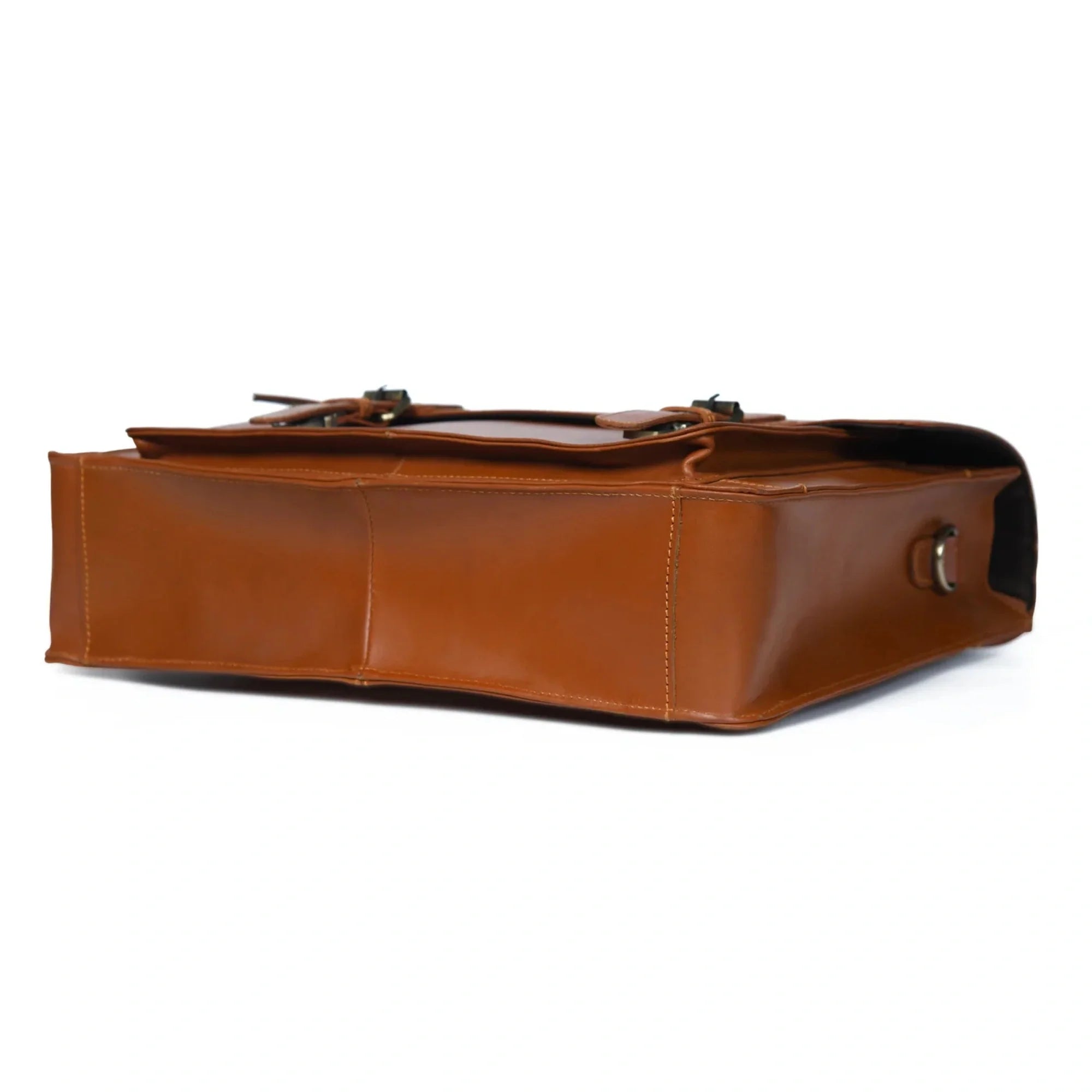 Max Vintage Brown Leather Briefcase