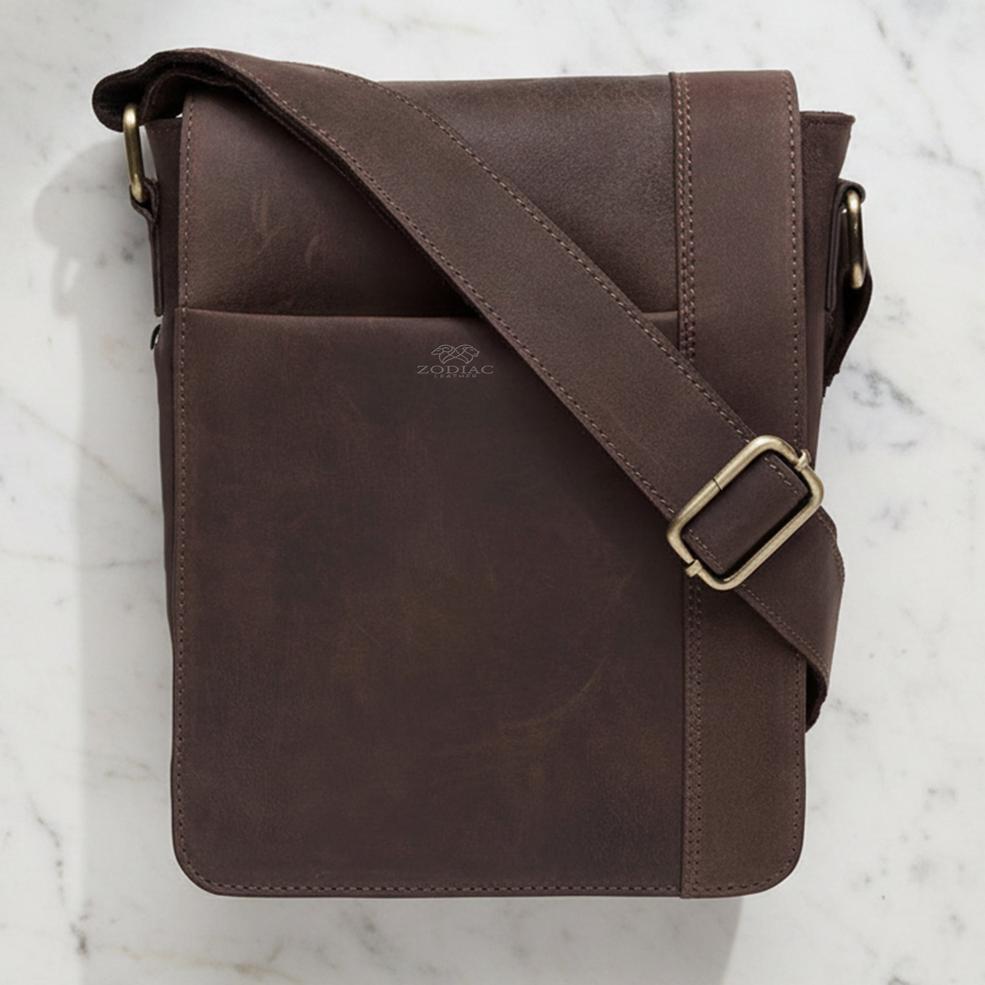 Genuine Leather Cross Body Shoulder Bag with adjustable Strap Handmade Purse travel bag travel purse