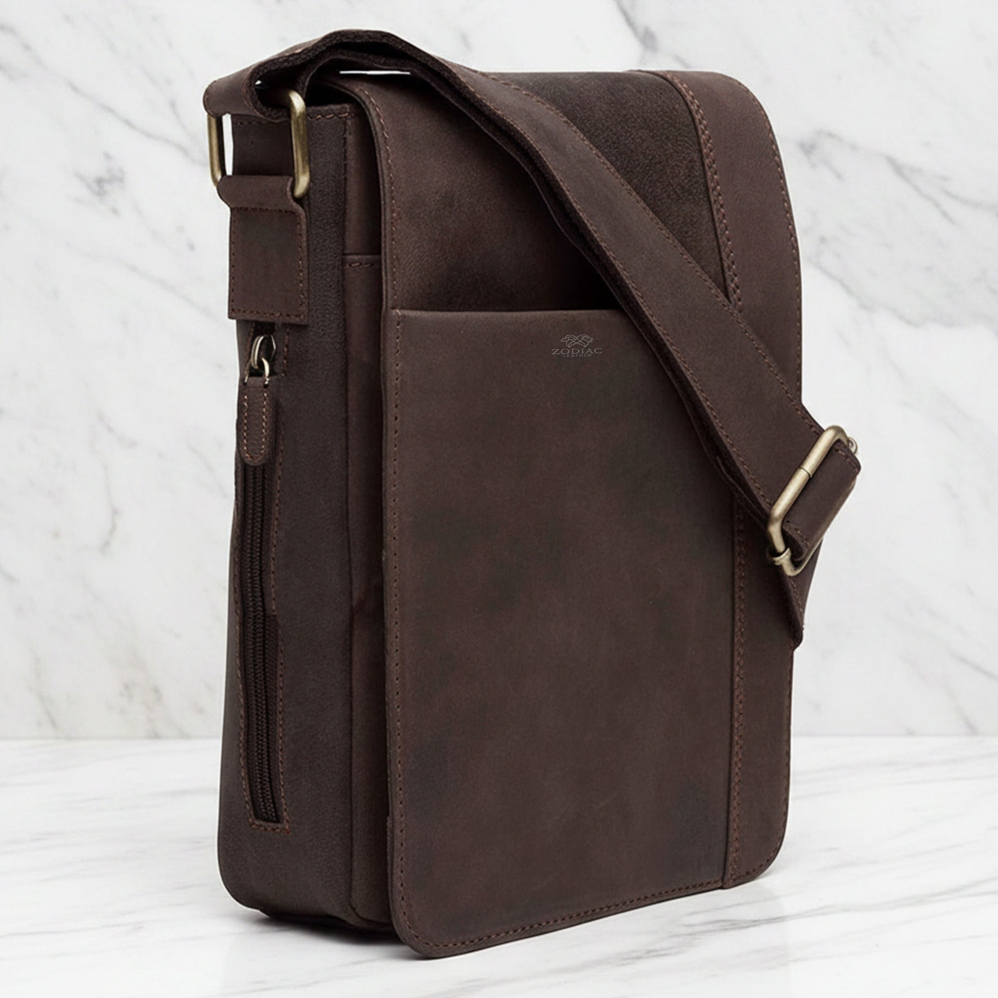 Genuine Leather Cross Body Shoulder Bag with adjustable Strap Handmade Purse travel bag travel purse
