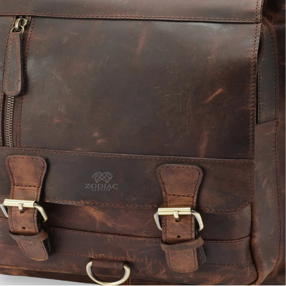 Zodiac Premium Unisex Leather Backpack