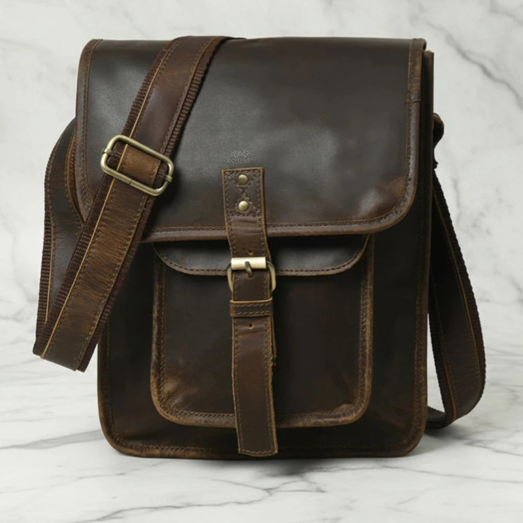 Zodiac Classic Rough Look Crossbody Bag
