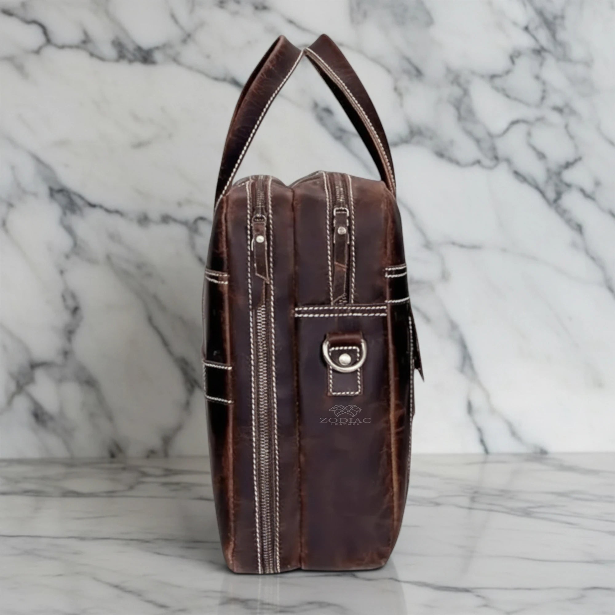 Zodiac James Genuine Leather Briefcase Bag