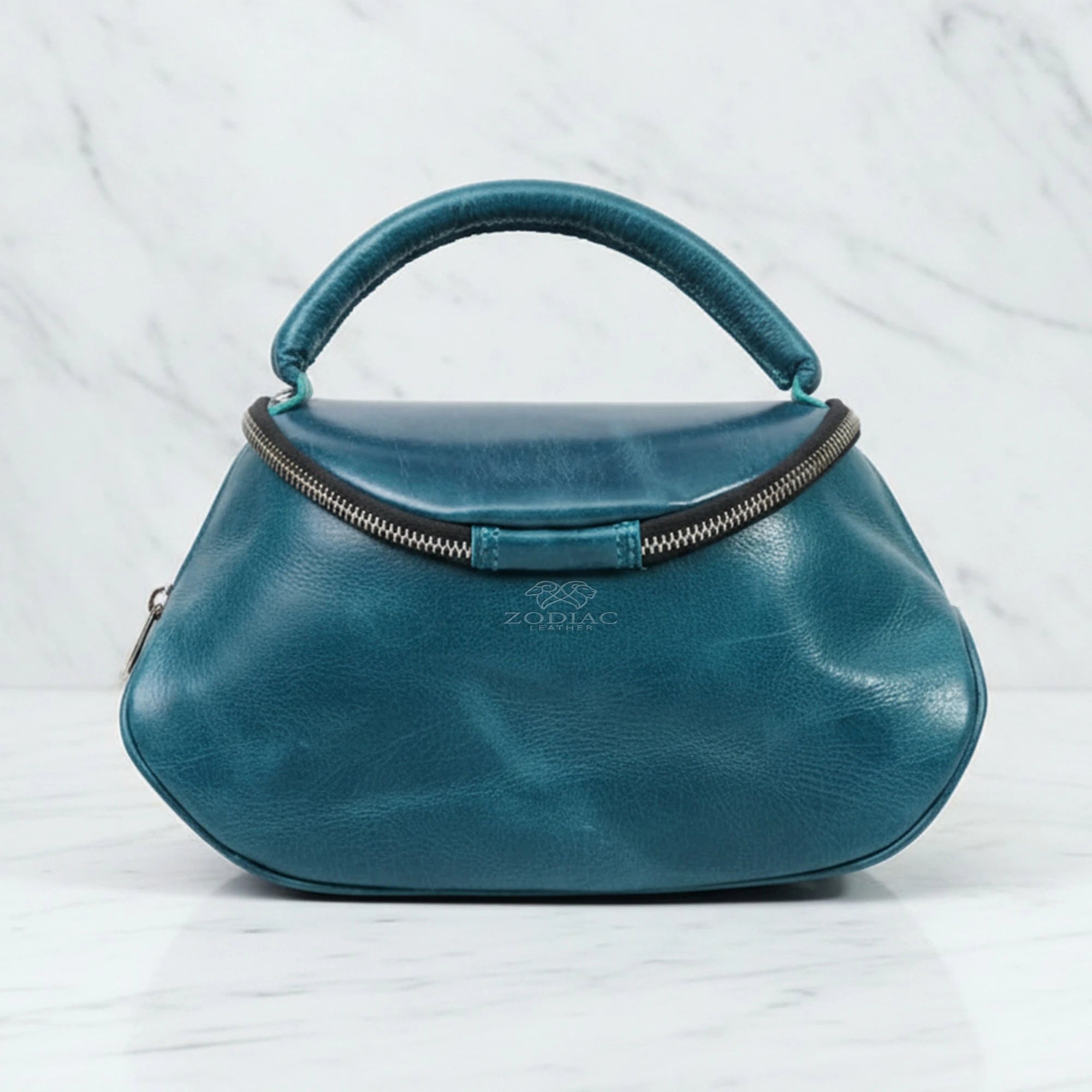 Zodiac Marie Premium Leather Handbag For Women Blue