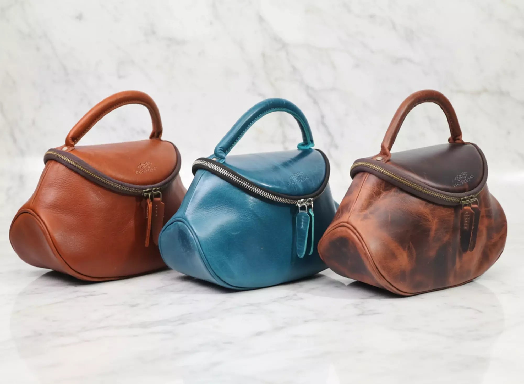 Zodiac Marie Premium Leather Handbag For Women Tan